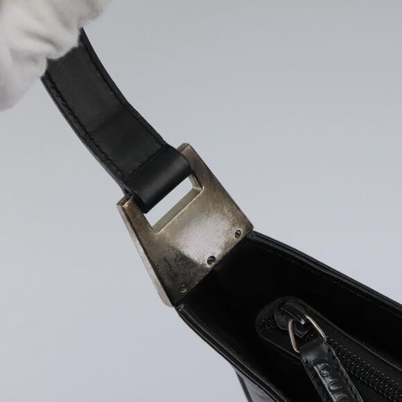 GUCCI Shoulder Bag Leather Black - Picture 15 of 16